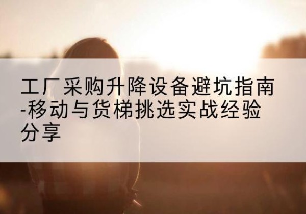 罗定移动式升降机怎么选-工厂采购升降设备避坑指南-移动与货梯挑选实战经验分享